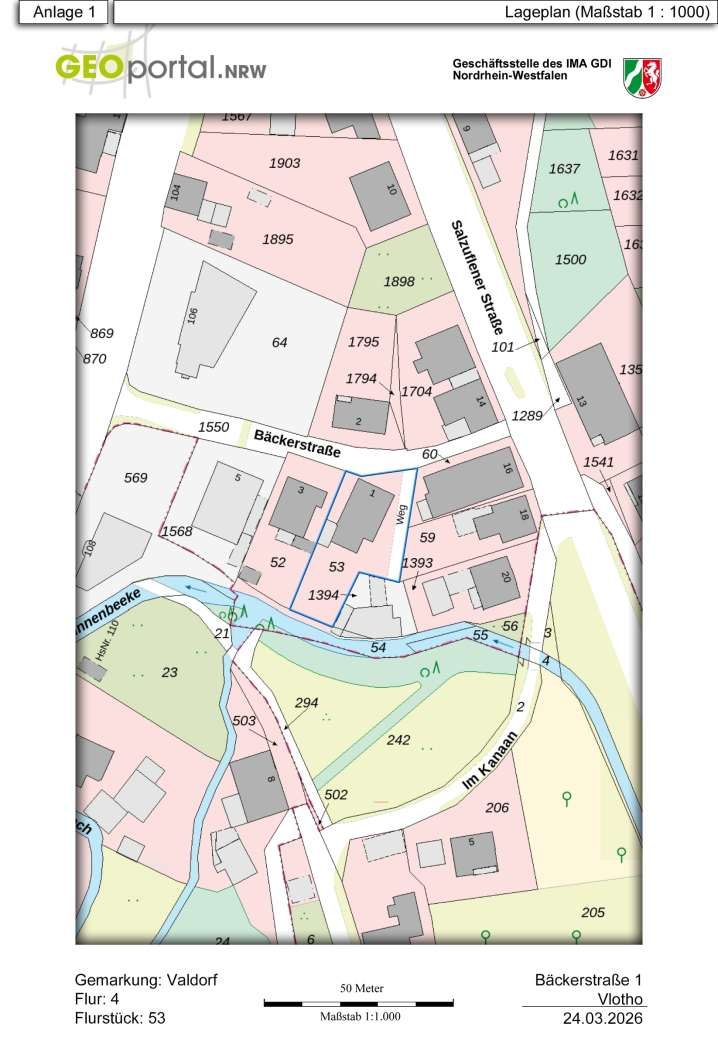 unbebautes Grundstück in Löhne - Aufnahme 2 von 10
