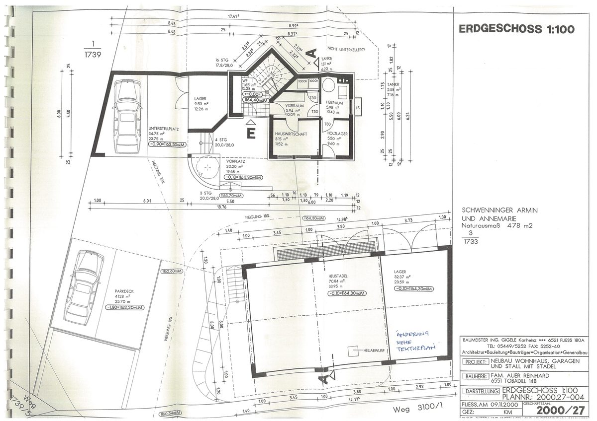 Wohnhaus,Wirtschaftsgebäude ua in Tobadill Anderlen - Aufnahme 2 von 10