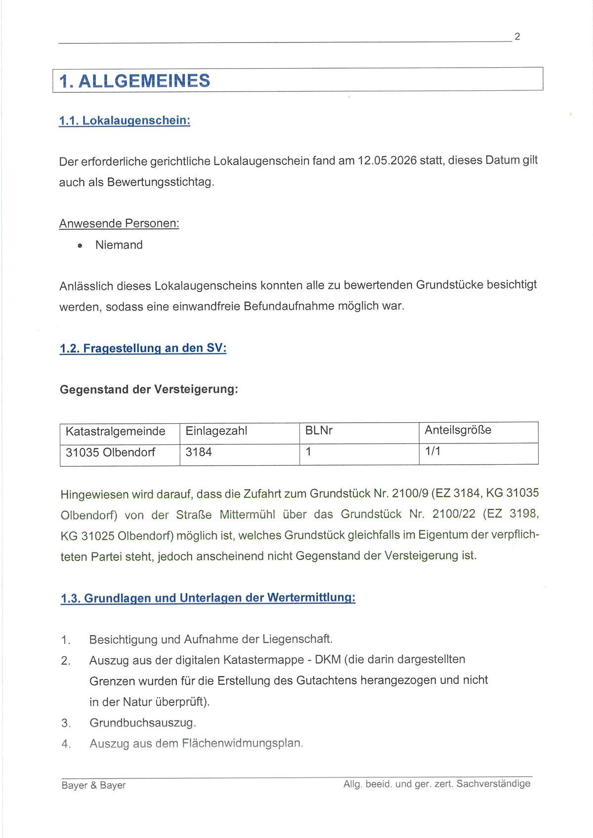 Grundstück in Olbendorf bebaubare Liegenschaft - Aufnahme 2 von 10